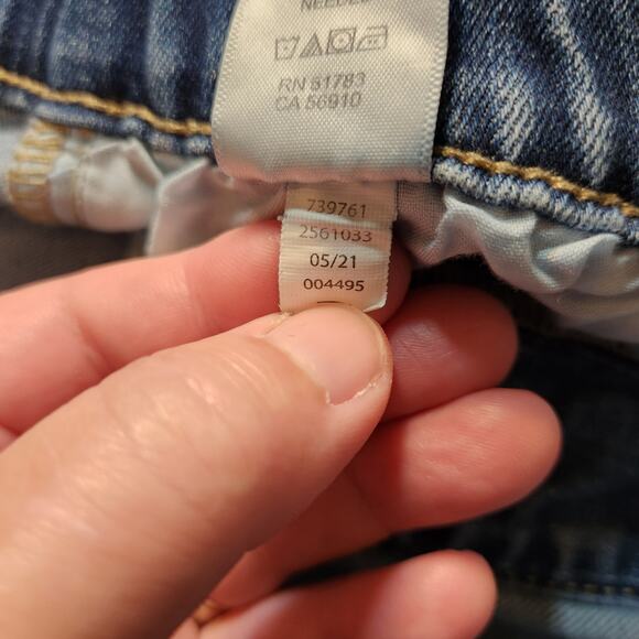 MAURICES Super High Rise Blue Medium Wash Stretch Pull On Jeans Womens XL SHORT - Picture 7 of 12